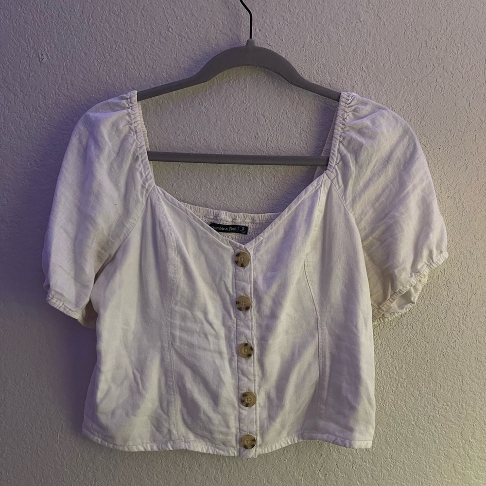 White Abercrombie Top